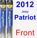 Front Wiper Blade Pack for 2012 Jeep Patriot - Hybrid