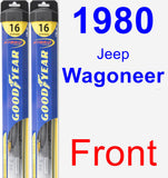 Front Wiper Blade Pack for 1980 Jeep Wagoneer - Hybrid