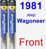 Front Wiper Blade Pack for 1981 Jeep Wagoneer - Hybrid