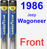 Front Wiper Blade Pack for 1986 Jeep Wagoneer - Hybrid