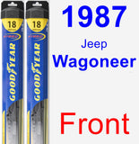 Front Wiper Blade Pack for 1987 Jeep Wagoneer - Hybrid