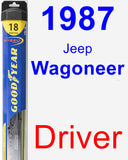 Driver Wiper Blade for 1987 Jeep Wagoneer - Hybrid