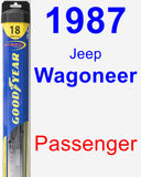 Passenger Wiper Blade for 1987 Jeep Wagoneer - Hybrid