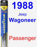 Passenger Wiper Blade for 1988 Jeep Wagoneer - Hybrid