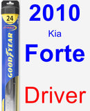 Driver Wiper Blade for 2010 Kia Forte - Hybrid