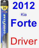 Driver Wiper Blade for 2012 Kia Forte - Hybrid