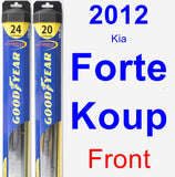 Front Wiper Blade Pack for 2012 Kia Forte Koup - Hybrid