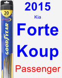 Passenger Wiper Blade for 2015 Kia Forte Koup - Hybrid