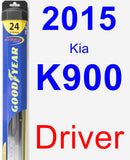 Driver Wiper Blade for 2015 Kia K900 - Hybrid