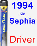 Driver Wiper Blade for 1994 Kia Sephia - Hybrid