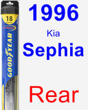 Rear Wiper Blade for 1996 Kia Sephia - Hybrid