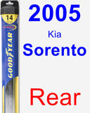 Rear Wiper Blade for 2005 Kia Sorento - Hybrid