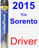 Driver Wiper Blade for 2015 Kia Sorento - Hybrid