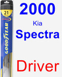 Driver Wiper Blade for 2000 Kia Spectra - Hybrid