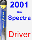 Driver Wiper Blade for 2001 Kia Spectra - Hybrid