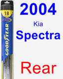 Rear Wiper Blade for 2004 Kia Spectra - Hybrid