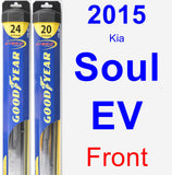 Front Wiper Blade Pack for 2015 Kia Soul EV - Hybrid