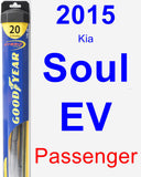 Passenger Wiper Blade for 2015 Kia Soul EV - Hybrid