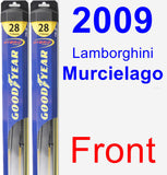 Front Wiper Blade Pack for 2009 Lamborghini Murcielago - Hybrid