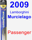 Passenger Wiper Blade for 2009 Lamborghini Murcielago - Hybrid