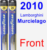 Front Wiper Blade Pack for 2010 Lamborghini Murcielago - Hybrid