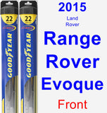 Front Wiper Blade Pack for 2015 Land Rover Range Rover Evoque - Hybrid