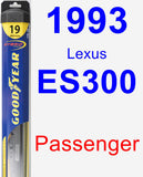 Passenger Wiper Blade for 1993 Lexus ES300 - Hybrid