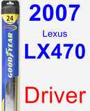 Driver Wiper Blade for 2007 Lexus LX470 - Hybrid