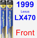 Front Wiper Blade Pack for 1999 Lexus LX470 - Hybrid