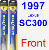 Front Wiper Blade Pack for 1997 Lexus SC300 - Hybrid