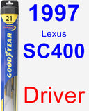 Driver Wiper Blade for 1997 Lexus SC400 - Hybrid