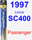 Passenger Wiper Blade for 1997 Lexus SC400 - Hybrid