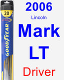 Driver Wiper Blade for 2006 Lincoln Mark LT - Hybrid