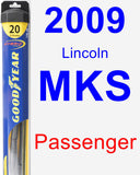 Passenger Wiper Blade for 2009 Lincoln MKS - Hybrid