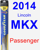 Passenger Wiper Blade for 2014 Lincoln MKX - Hybrid