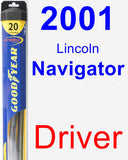 Driver Wiper Blade for 2001 Lincoln Navigator - Hybrid