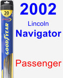 Passenger Wiper Blade for 2002 Lincoln Navigator - Hybrid