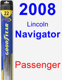 Passenger Wiper Blade for 2008 Lincoln Navigator - Hybrid