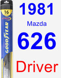 Driver Wiper Blade for 1981 Mazda 626 - Hybrid