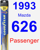 Passenger Wiper Blade for 1993 Mazda 626 - Hybrid