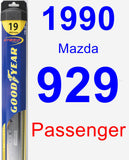 Passenger Wiper Blade for 1990 Mazda 929 - Hybrid