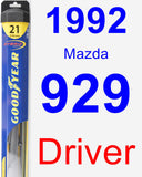 Driver Wiper Blade for 1992 Mazda 929 - Hybrid