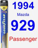 Passenger Wiper Blade for 1994 Mazda 929 - Hybrid