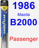 Passenger Wiper Blade for 1986 Mazda B2000 - Hybrid