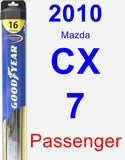 Passenger Wiper Blade for 2010 Mazda CX-7 - Hybrid
