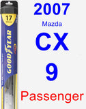 Passenger Wiper Blade for 2007 Mazda CX-9 - Hybrid