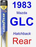 Rear Wiper Blade for 1983 Mazda GLC - Hybrid