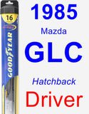 Driver Wiper Blade for 1985 Mazda GLC - Hybrid