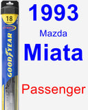 Passenger Wiper Blade for 1993 Mazda Miata - Hybrid