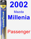 Passenger Wiper Blade for 2002 Mazda Millenia - Hybrid